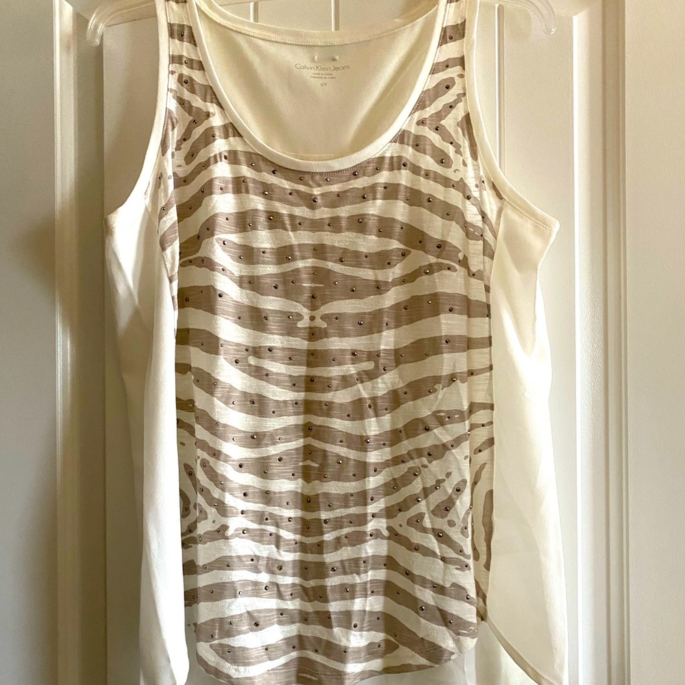 Calvin Klein Top with Crystals